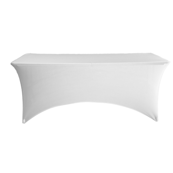 table housse blanche